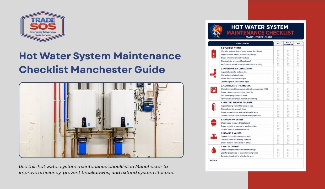 Hot Water System Maintenance Checklist Manchester Guide